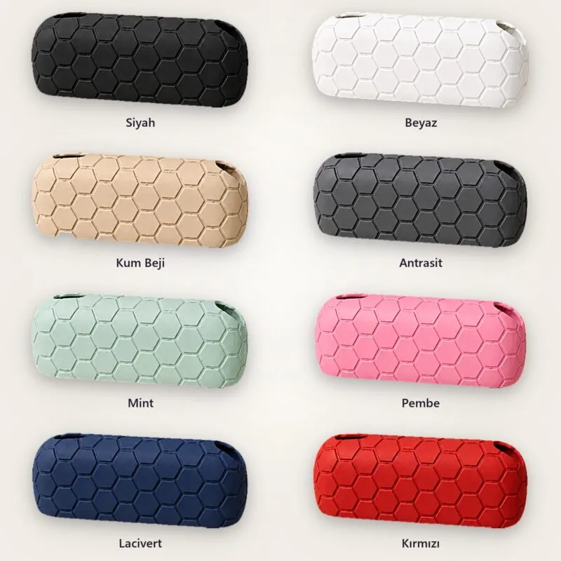 IQOS Iluma i kılıf Hexa Shield, 8 renk: Siyah, Beyaz, Kum Beji, Antrasit, Mint, Pembe, Lacivert, Kırmızı