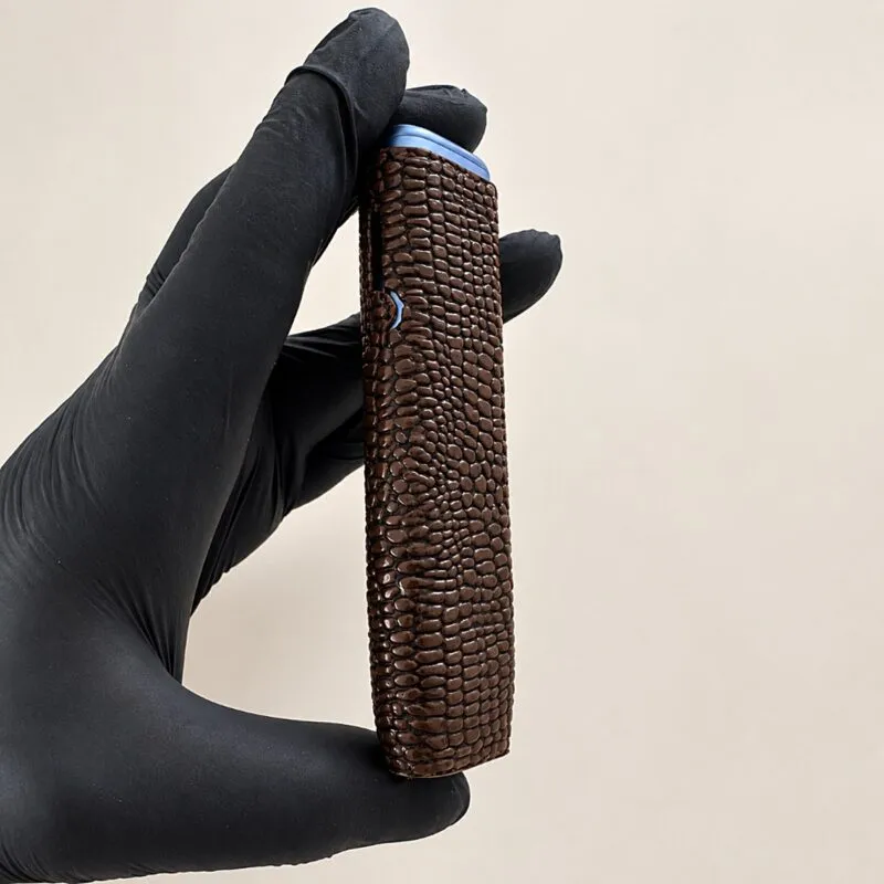 IQOS Iluma i One kılıf Snake Skin, kahverengi